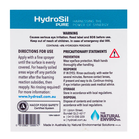 HydroSil-PURE 5L 3% Hydrogen Peroxide All Purpose Disinfectant with Silver (GT26-2-5L)