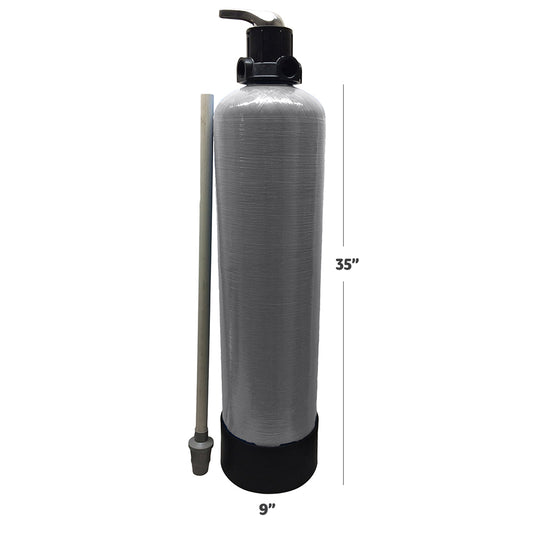 Media Vessel For Water Filtration 35" x 9" Complete System | Backwash Head (GT1-91)