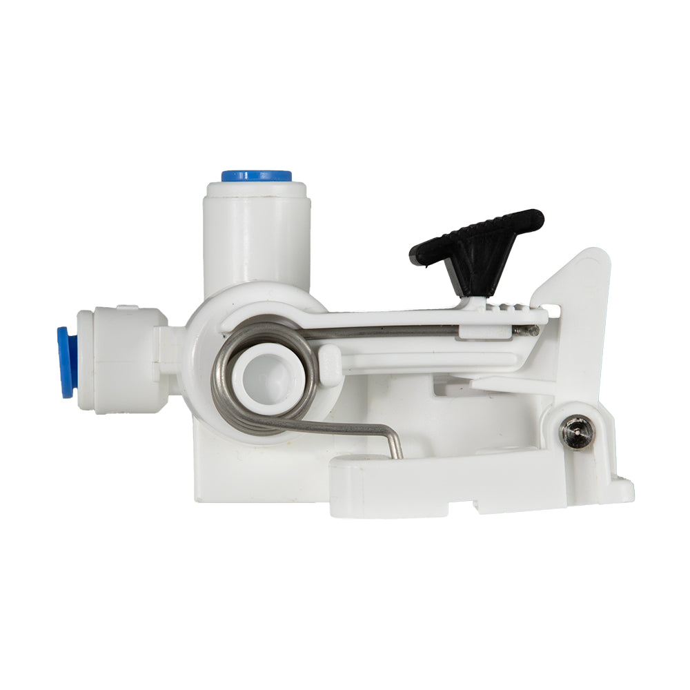 Twin Undersink Water Filter System Housing | 10" x 2.5" with 1/4" Female Ports to 1/4" Tube Connectors | Watermark Certified (GT1-22)