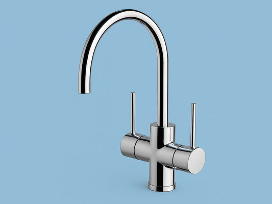 Triple mixer tap — whole-house vs under-sink filtration choice