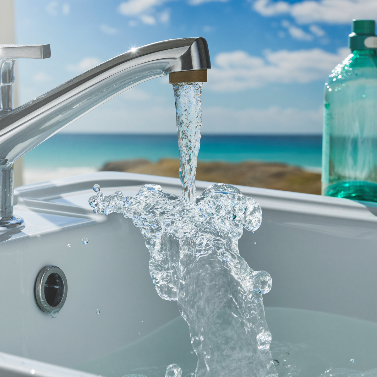 High flow water filters