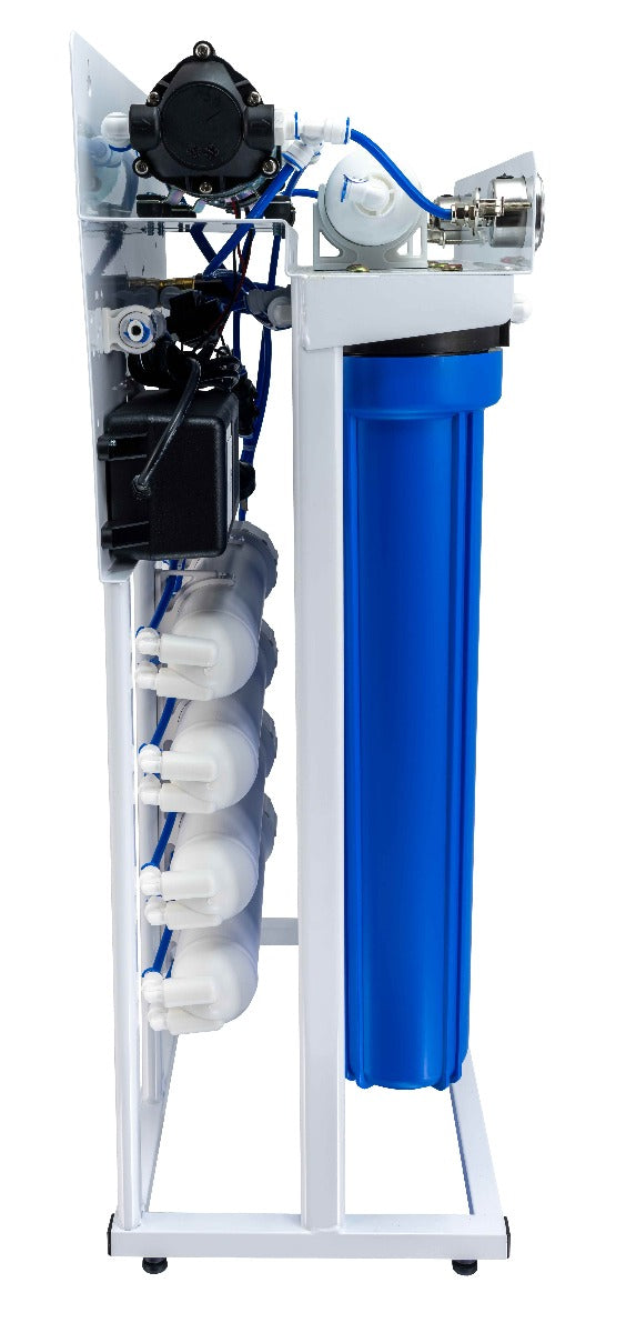Semi-Commercial Reverse Osmosis Water Filter System 1500 Lpd 62 Lph (GT1-12LS)