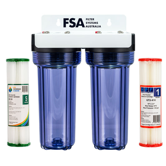 Twin CLEAR Water Filter System | Brewing | Bio Fuel | Washable (1-4WCF)
