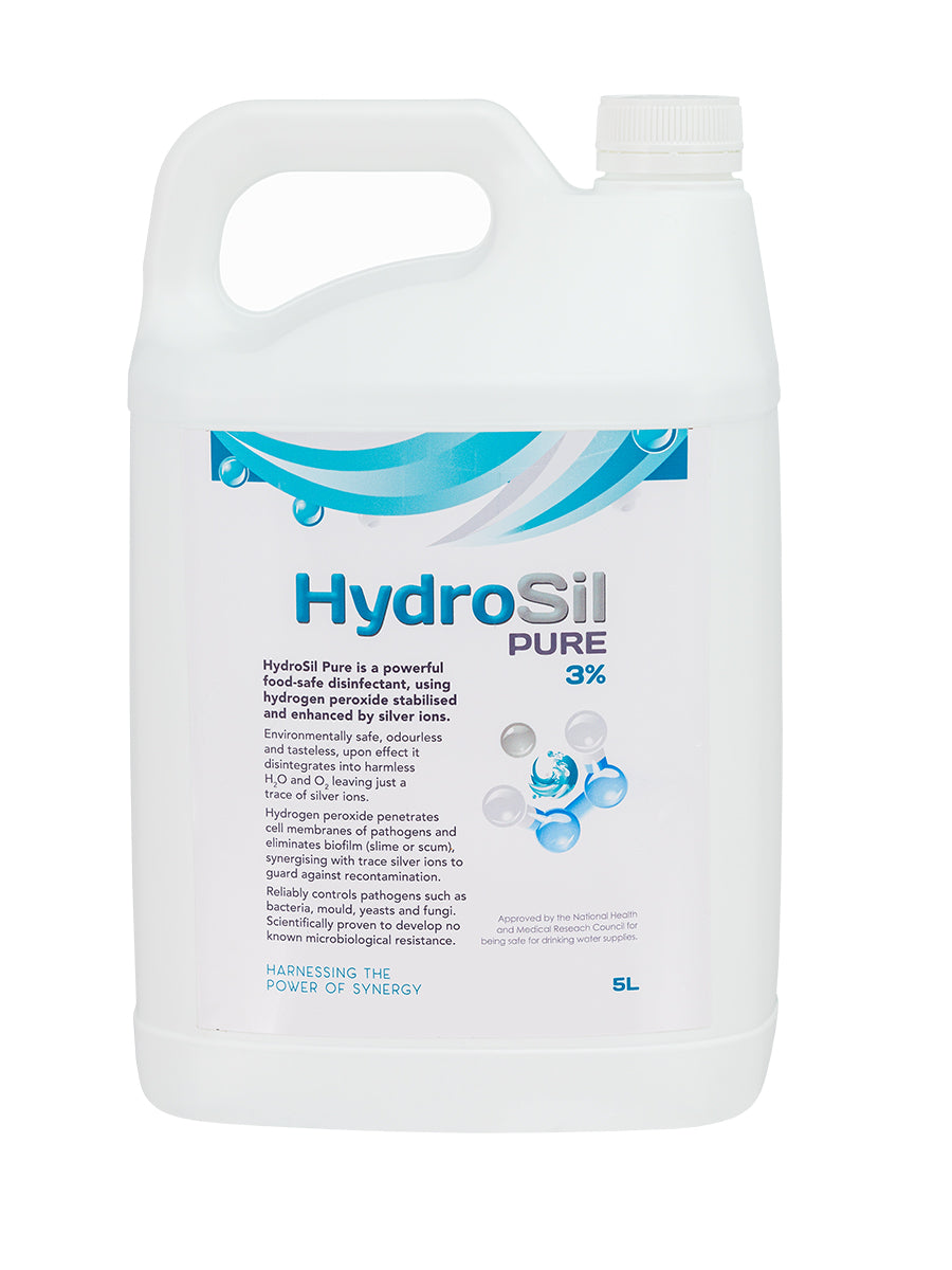 HydroSil-PURE 5L 3% Hydrogen Peroxide All Purpose Disinfectant with Silver (GT26-2-5L)