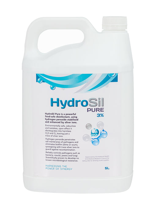 HydroSil-PURE 5L 3% Hydrogen Peroxide All Purpose Disinfectant with Silver (GT26-2-5L)