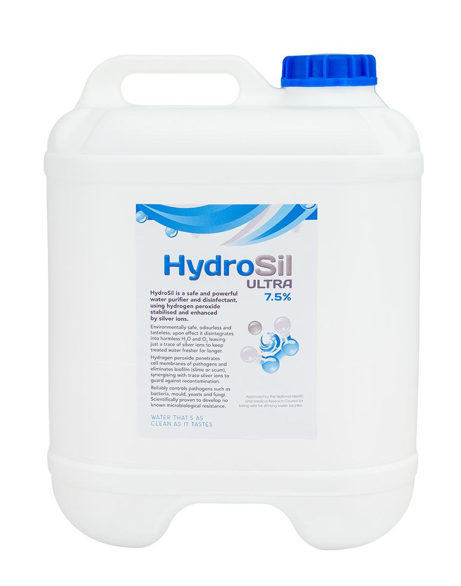 HydroSil-ULTRA 20Lt Bottle | Silver Stabilised Hydrogen Peroxide Water Sanitiser 7.5%