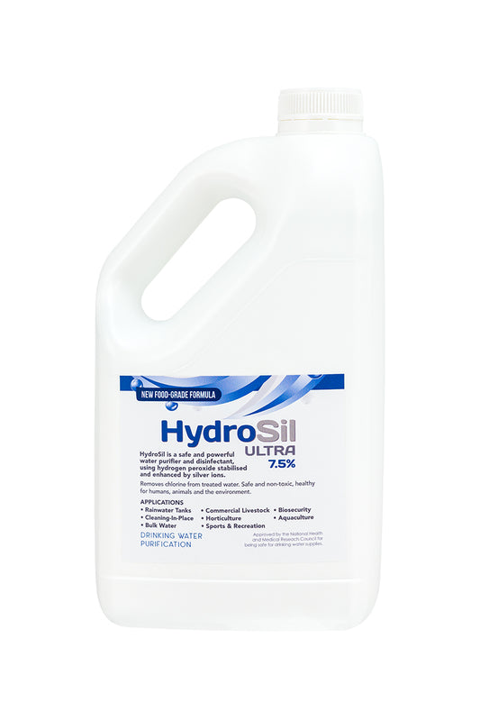 HydroSil-ULTRA 2Lt Bottle | Silver Stabilised Hydrogen Peroxide Water Sanitiser 7.5%