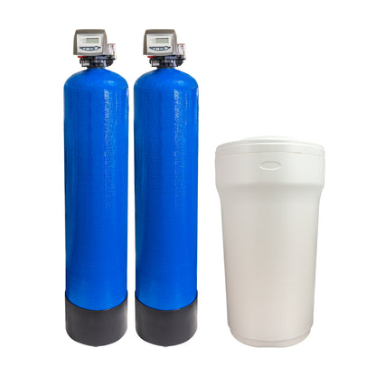 Twin Alternating 9” x 35” Water Softener with 100LT Brine Tank 15-25 L/PM (GT41-32-TA9)