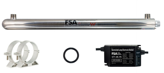 WaterMark Ultraviolet Water Sterilisation System 50L/m Whole House UV 316 Stainless Steel (GT7-8K)