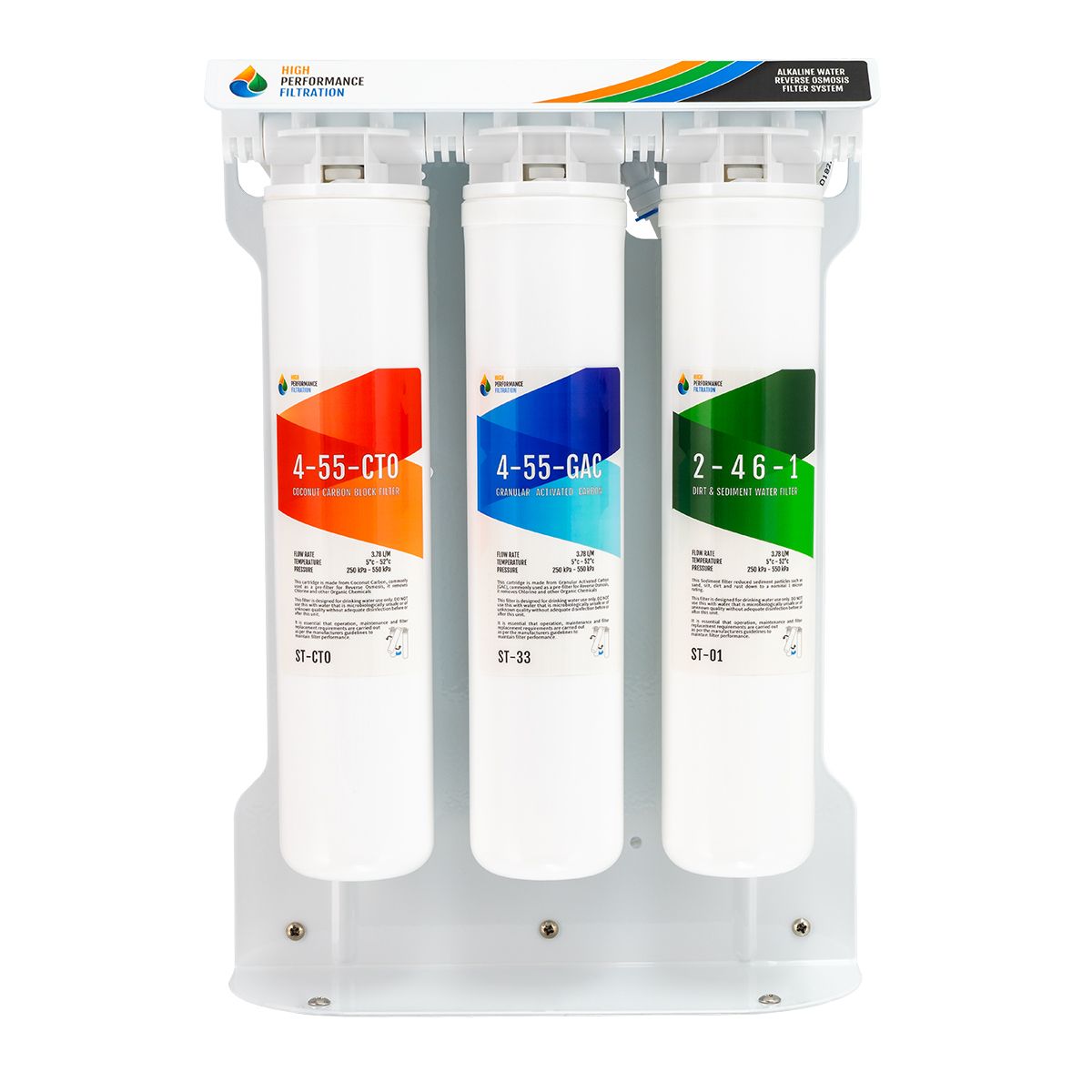 High Performance | 5 Stage Quick-Change RO/DI | Double Carbon Reverse Osmosis Deionising Water Purification System (H1-EQ5AN-DI)