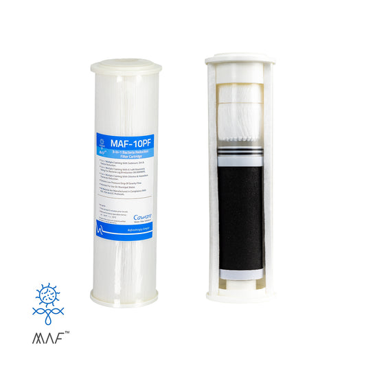 HPF Benchtop Water Filter System 0.1 Micron Sediment, Chemical & Bacterial Reduction Filter (H1-100MAF)