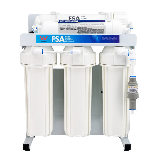 5 Stage Reverse Osmosis Water Filter System | Semi-Commercial 200GPD 756L/Day with Inbuilt Pump (GT1-20LS)