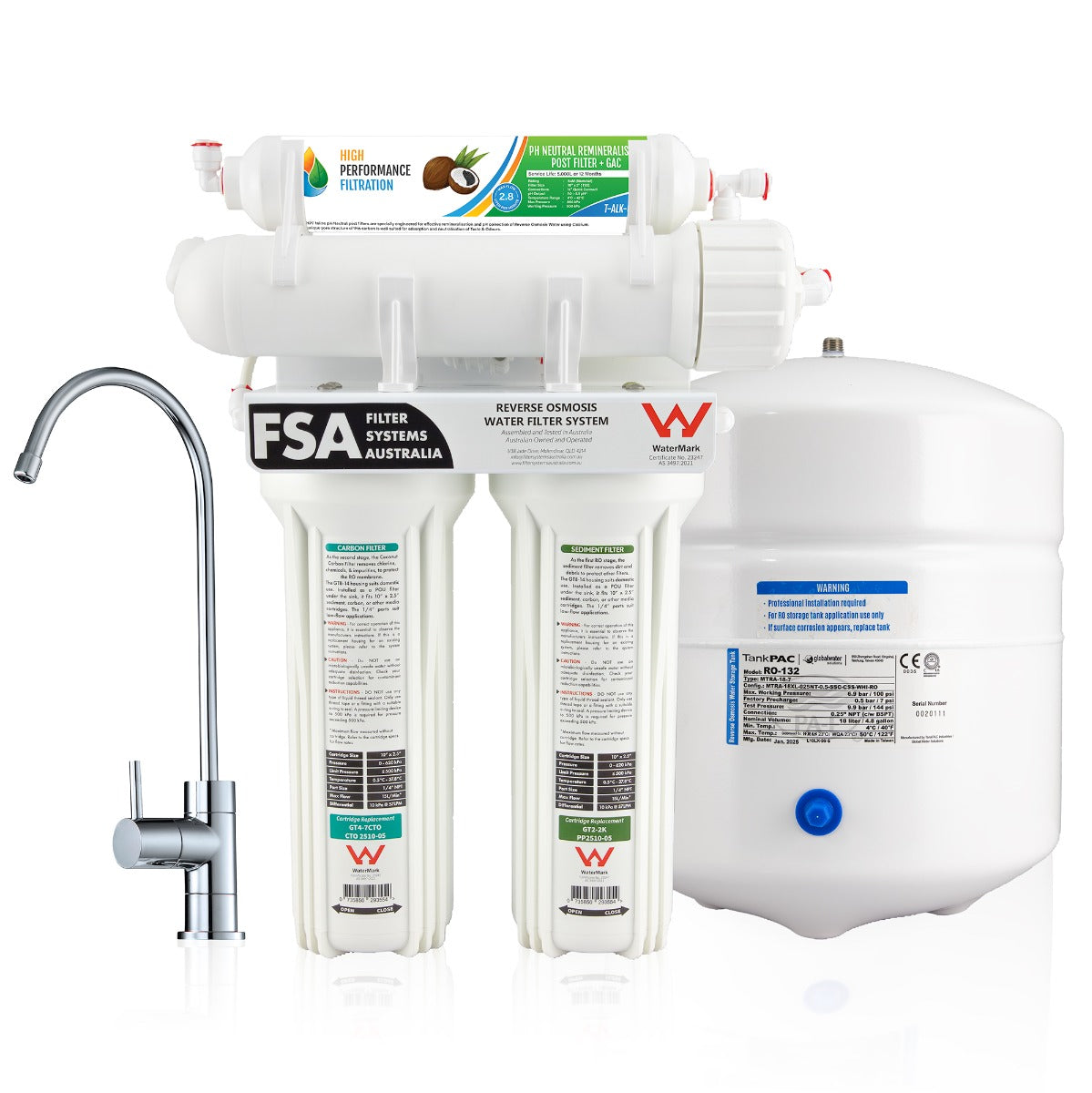 Replacement filter pack for the GT1-26-4SCC pH neutralising RO system