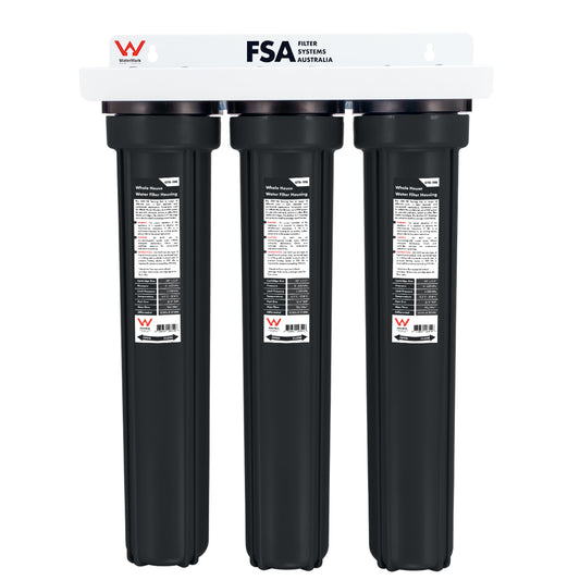 WaterMark Triple Whole House Water Filter System 20" x 2.5" (GT1-80T)