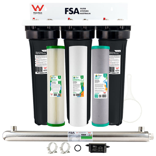 Year 1 replacement pack for the GT1-9TWM triple whole house system with GT7-9K UV