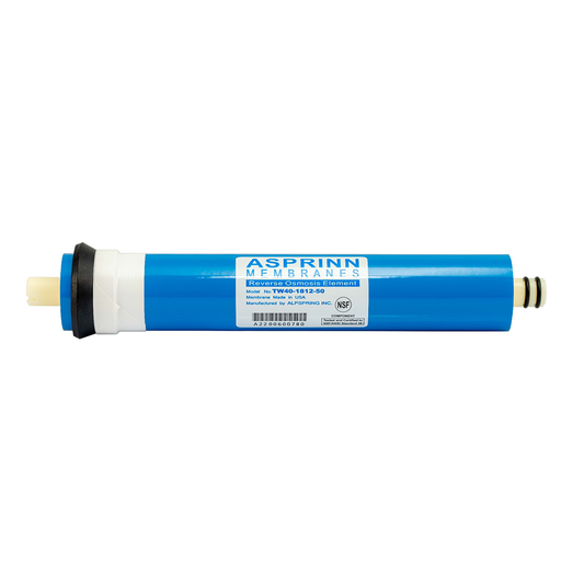 Asprinn Reverse Osmosis RO Membrane Element 50 GPD/190 LPD | USA Made to Approx. 0.0001 Micron (GT13-59)
