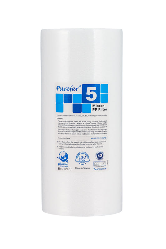 Polyspun Sediment Gradient Cartridge – 5 Micron, 10" x 4.5" (GT2-16N)