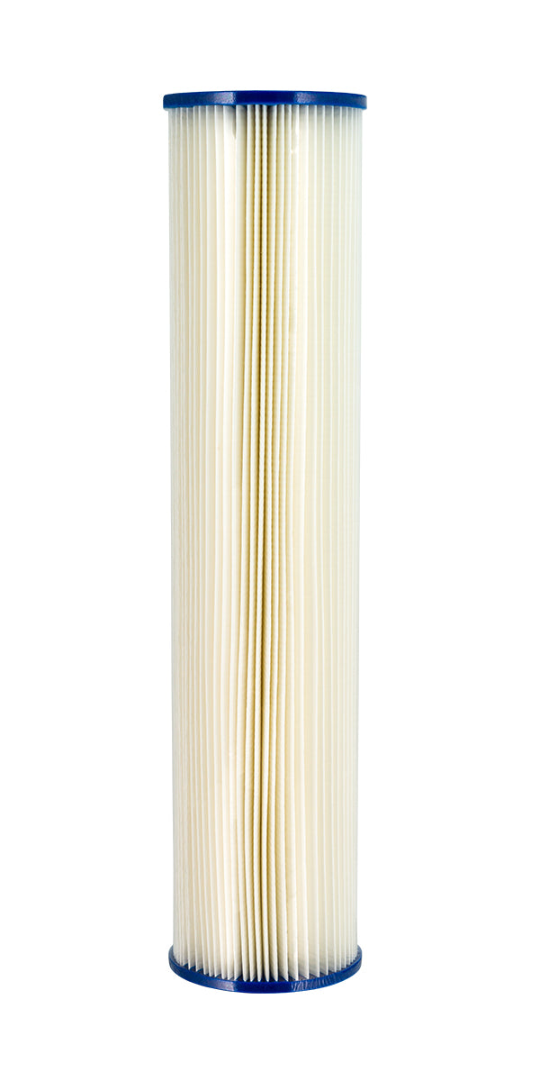 Harmsco Pleated Washable Sediment Cartridge – 0.35 Micron Nominal, 20" x 4.5" (GT2-26)