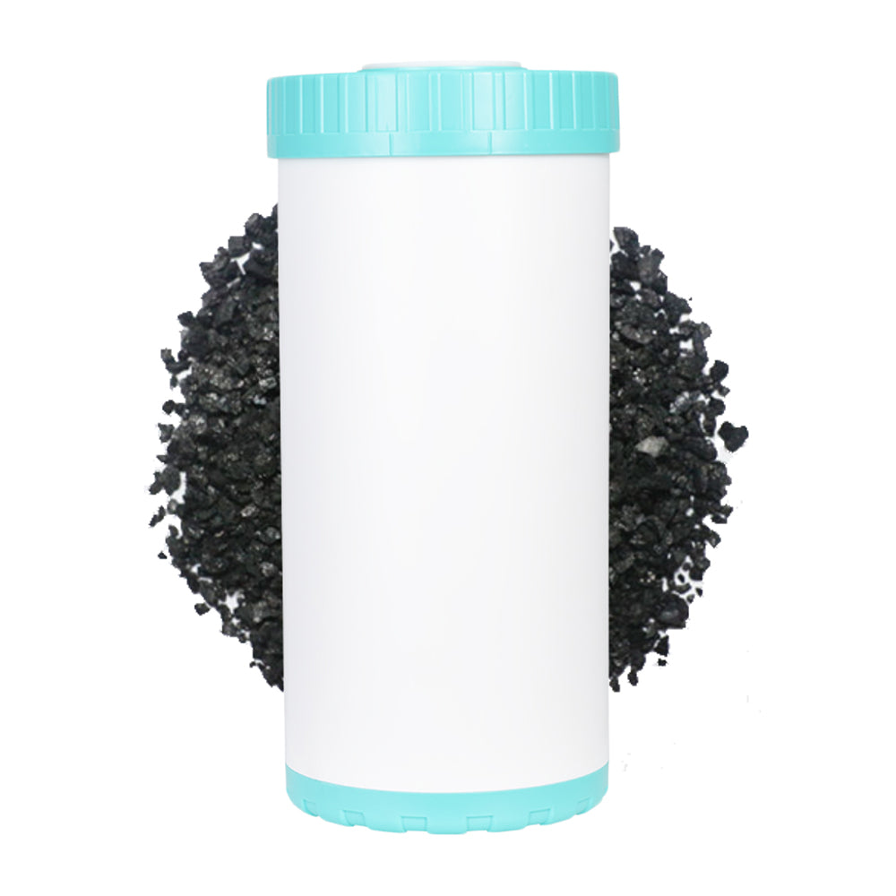 GAC Granular Activated Coconut Carbon Cartridge – Refillable, 5 Micron, 10" x 4.5"
