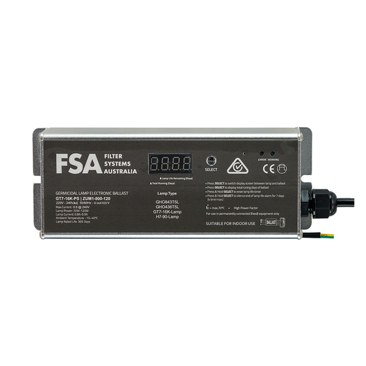 Ultraviolet Ballast Power Supply Suit GT7-16K UV System - 87W (GT7-16K-PS)