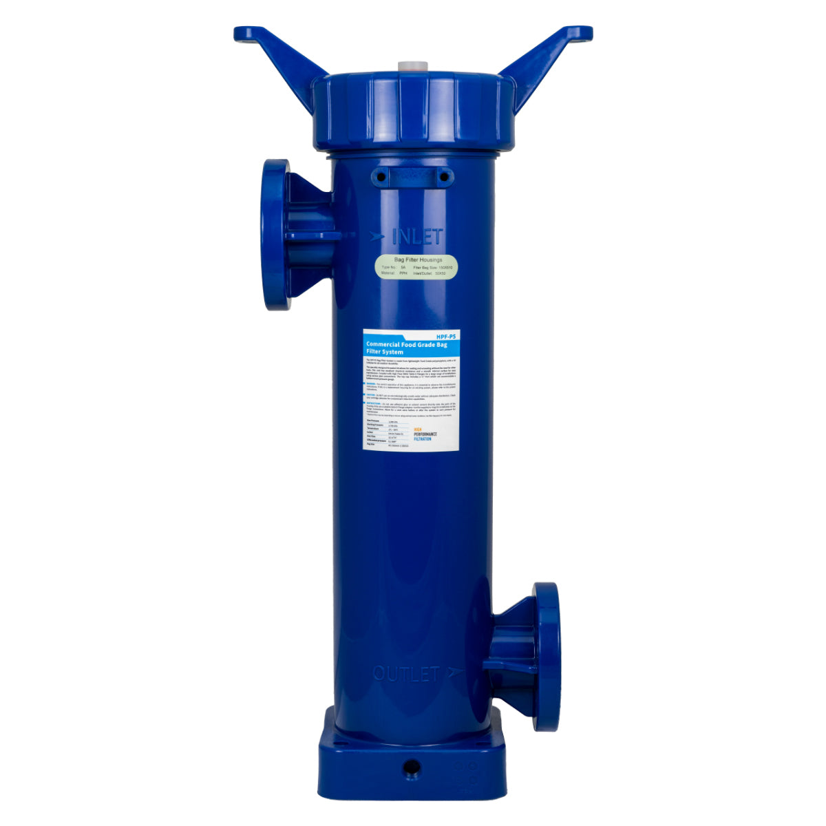 Commercial Food Grade Bag Filter System | Heavy Duty Alternative to the FSI X100 #5 Bag Filter Housing (HPF-P5)