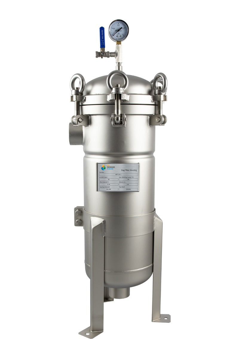 Commercial Stainless-Steel Bag Filter System #1 304SSS | 15m³/Hr* HPF-SS-1