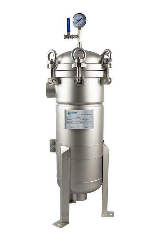 Commercial Stainless-Steel Bag Filter System #1 304SSS | 15m³/Hr* HPF-SS-1