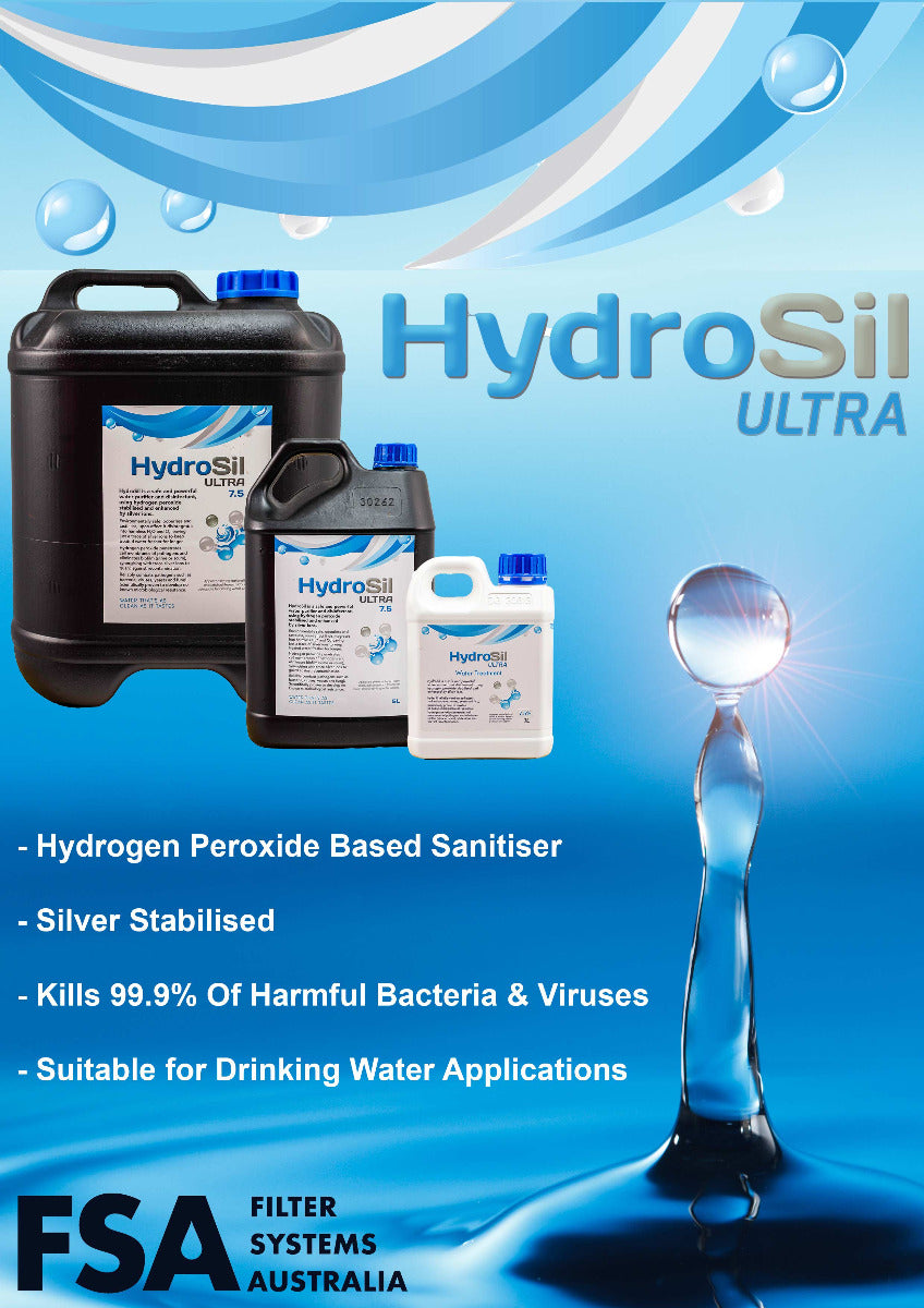 HydroSil-ULTRA 20Lt Bottle | Silver Stabilised Hydrogen Peroxide Water Sanitiser 7.5%
